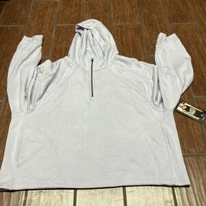 Women's Avia XXL Lilac Hoodie Zip Neck Athletic Long Sleeve NWT